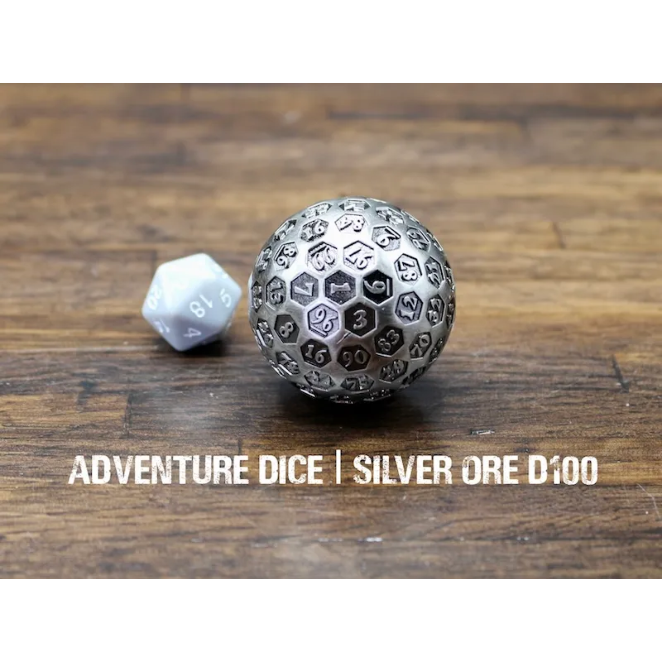 Silver Ore D100 Adventure Dice